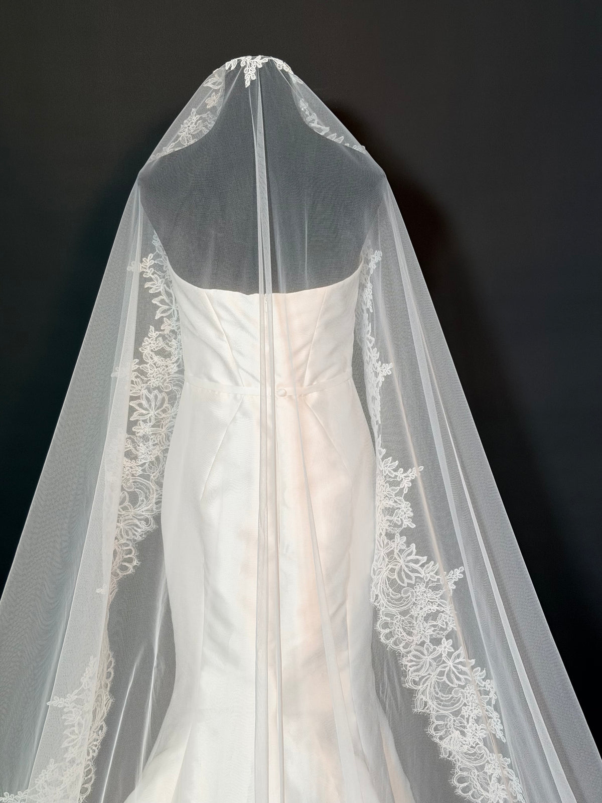 Cathedral Mantilla Veil — photograph 3 of 6