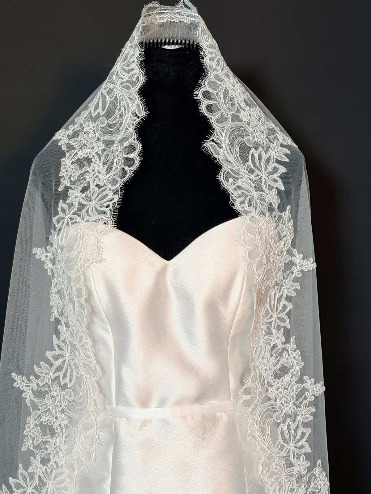 Cathedral Mantilla Veil — photograph 5 of 6