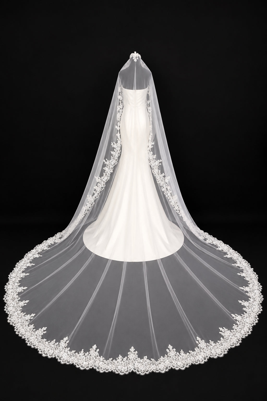 Cathedral Mantilla Veil — photograph 1 of 6
