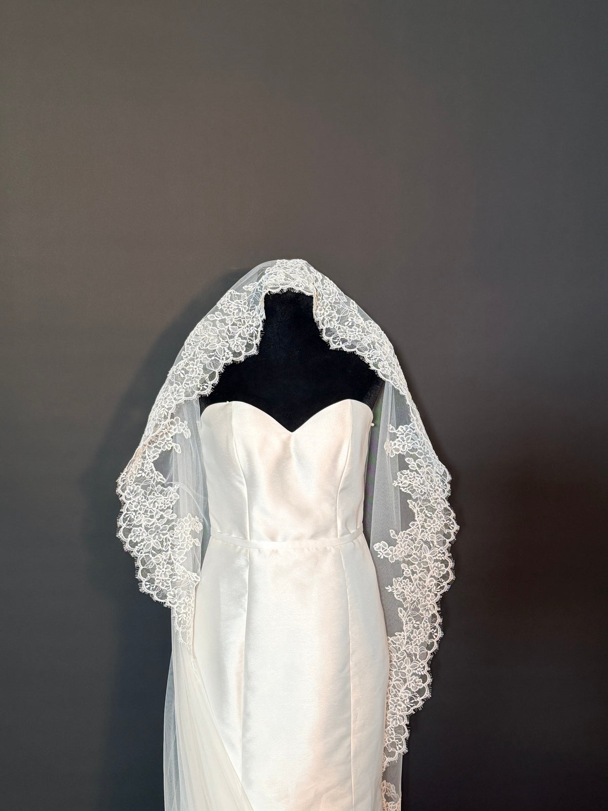 Cathedral Mantilla Veil — photograph 3 of 6