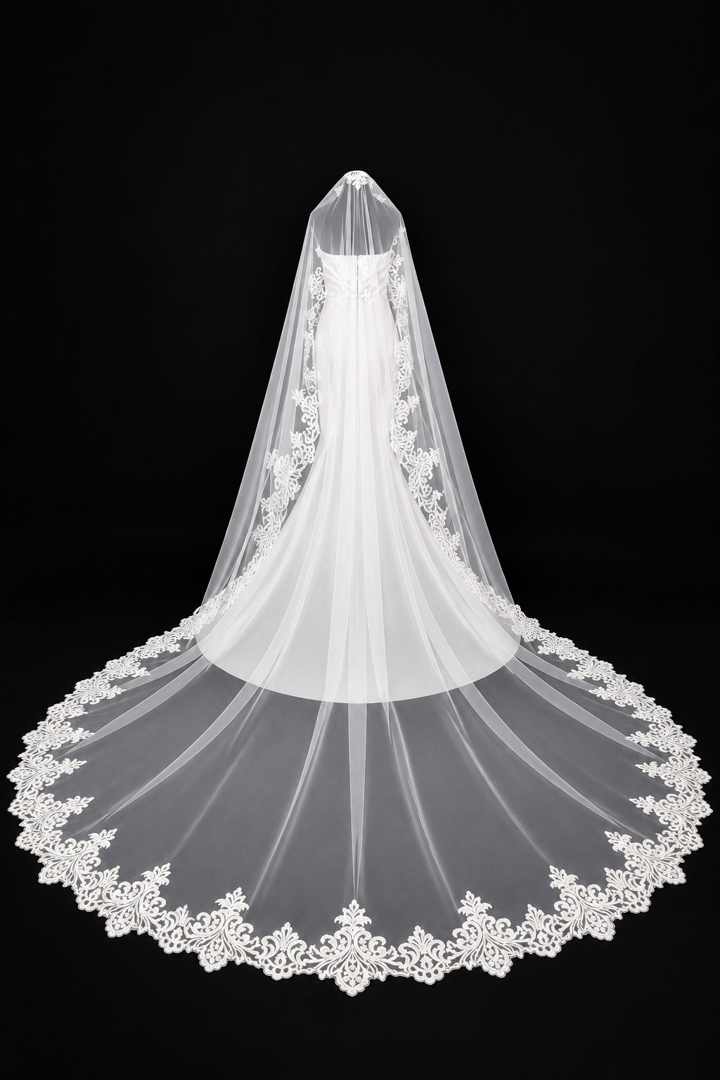 Cathedral Mantilla Veil — photograph 1 of 7