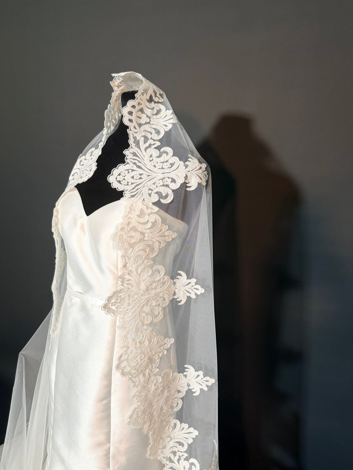 Cathedral Mantilla Veil — photograph 3 of 7