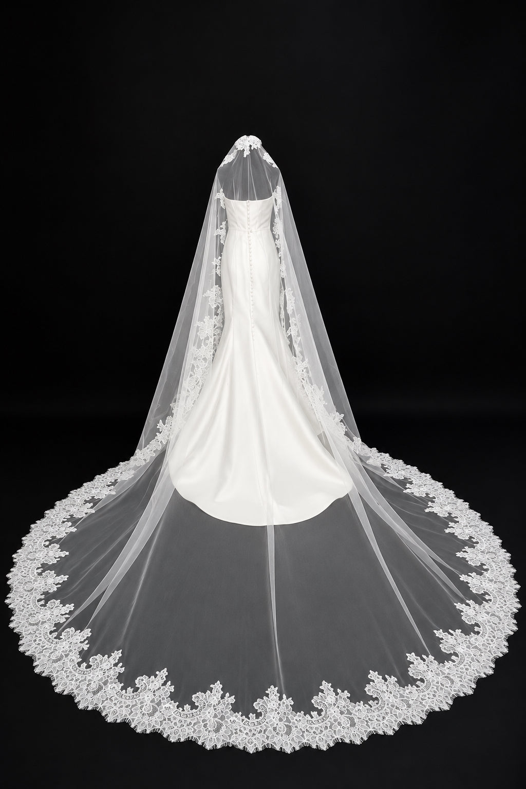 Cathedral Mantilla Veil — photograph 1 of 5