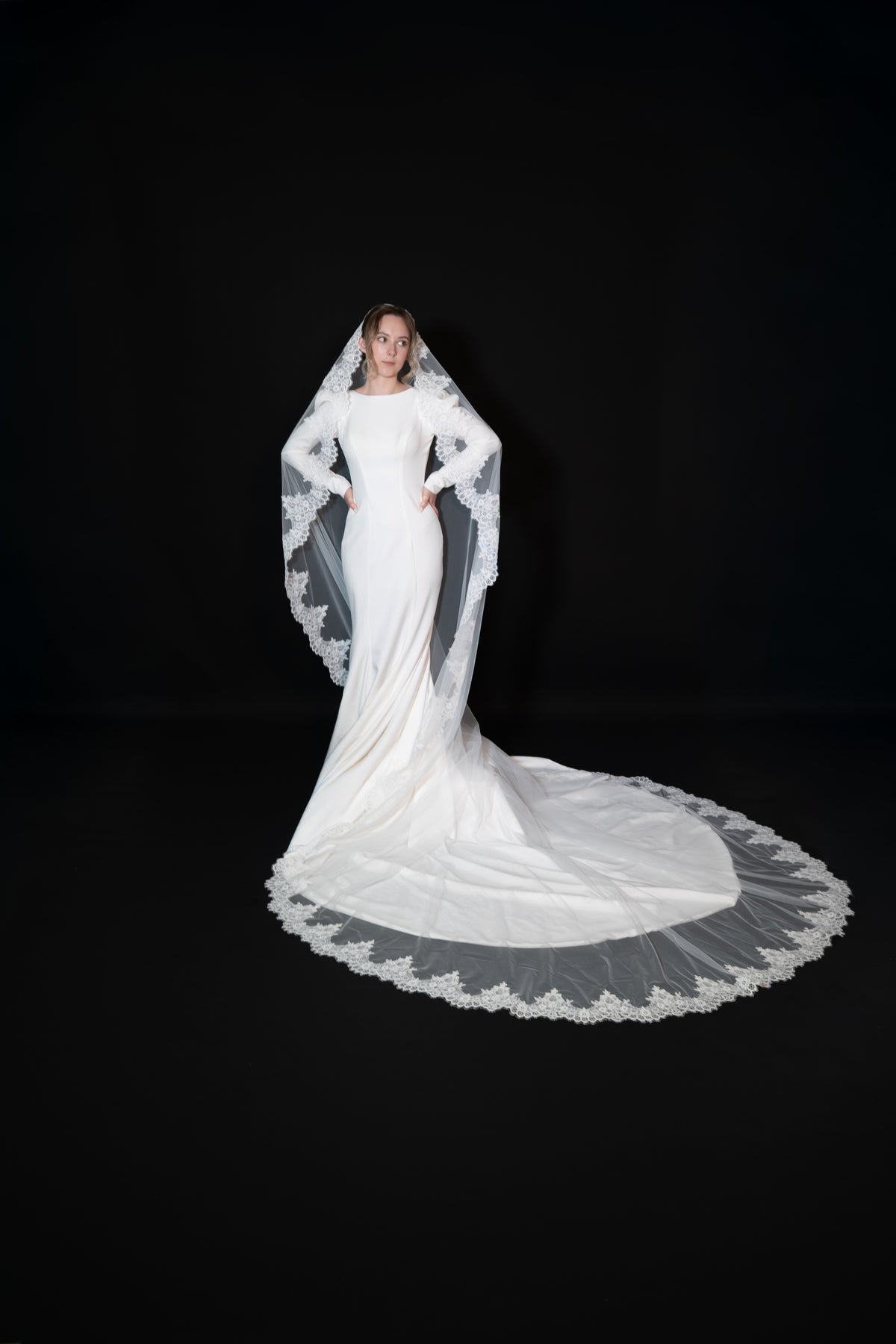 Lace Cathedral Veil — photograph 1 of 4