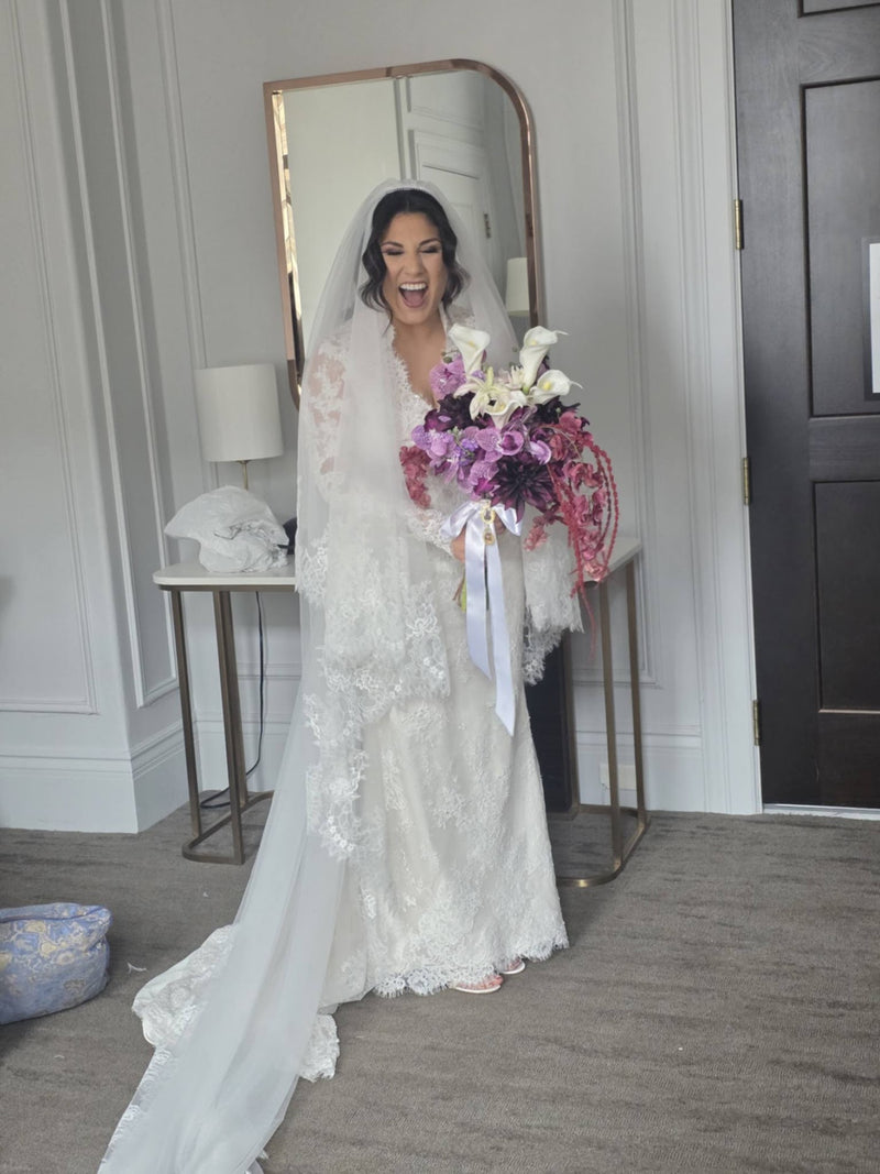 Jazmin Jimenez in her Khrystyna Ivanusa gown