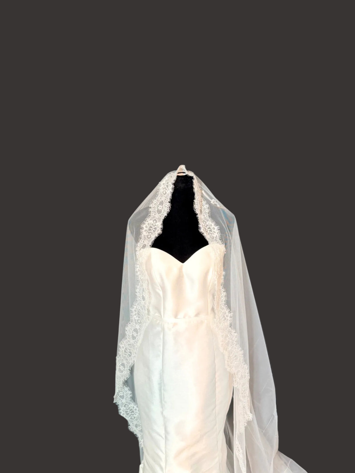 Lace Cathedral Veil — photograph 3 of 4